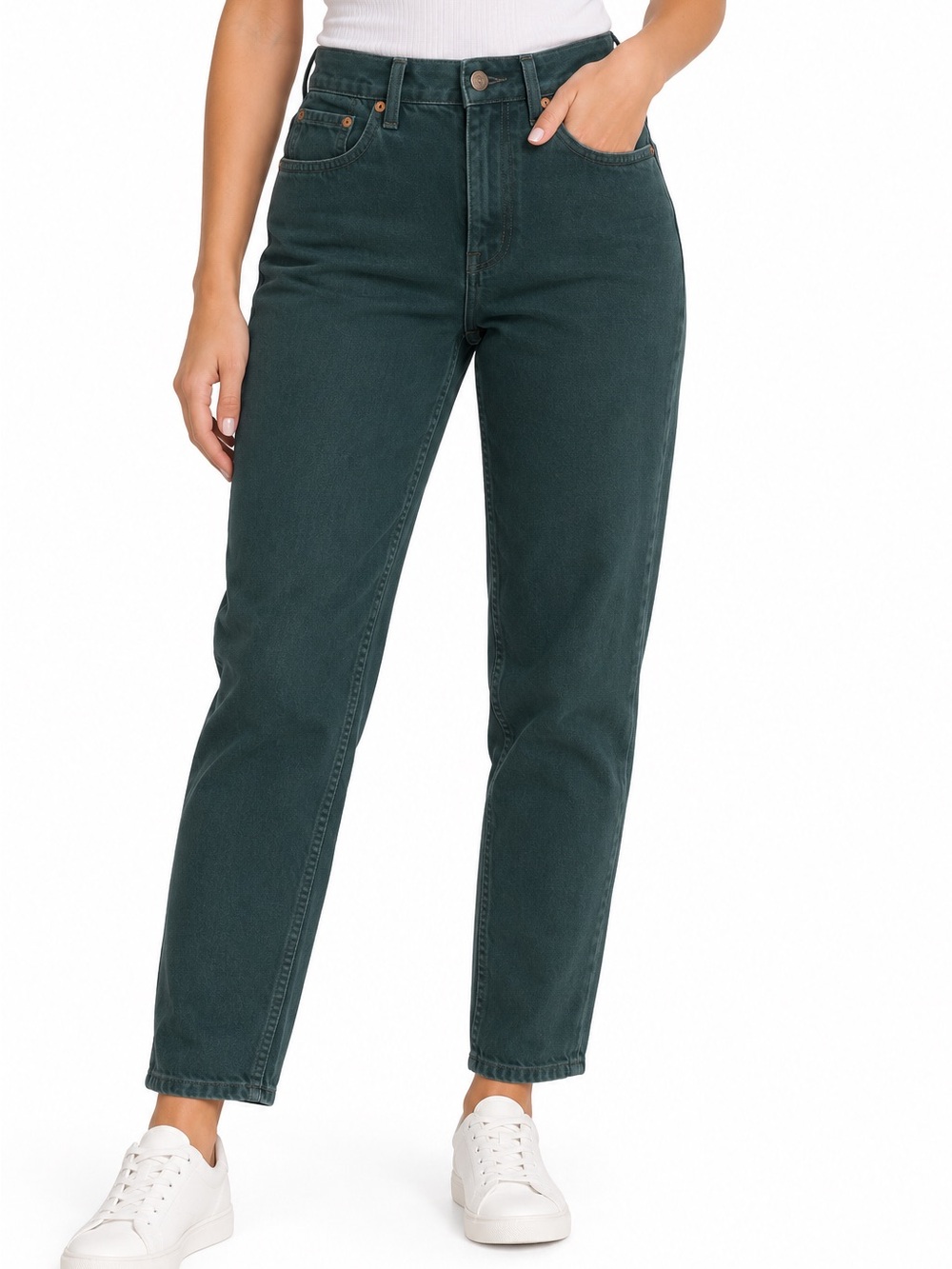 Vintage Levi's Straight Leg Jeans in Deep Teal Green - 1048